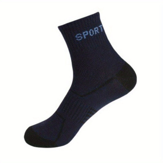 5 Pairs Men's Deodorant Ankle Socks for Outdoor Sports