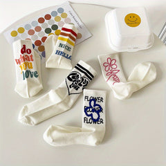 Graffiti Crew Socks Cotton Sports Socks