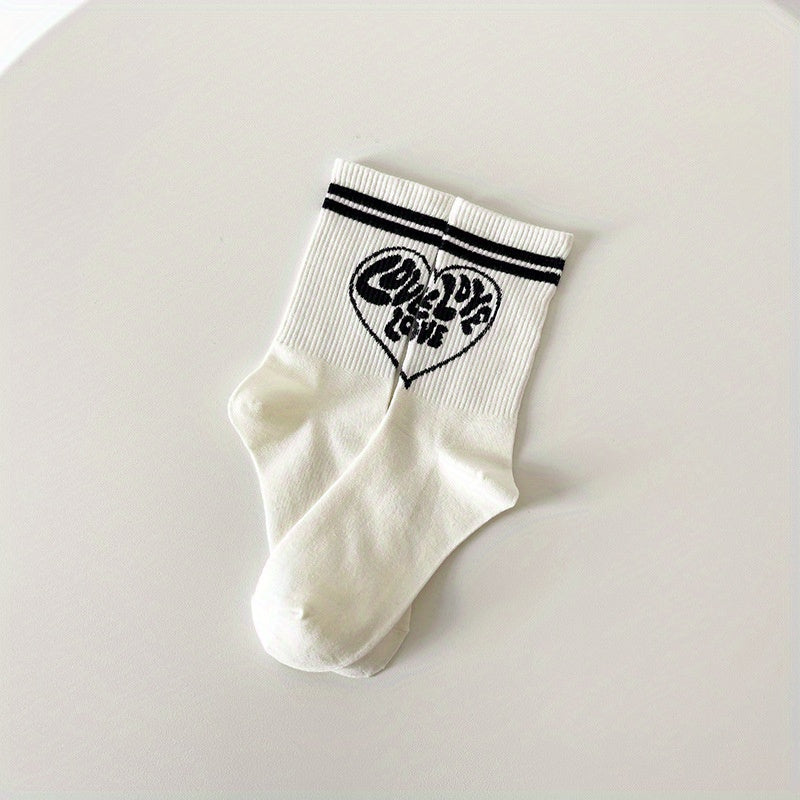 Graffiti Crew Socks Cotton Sports Socks
