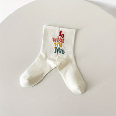 Graffiti Crew Socks Cotton Sports Socks