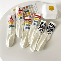 Graffiti Crew Socks Cotton Sports Socks