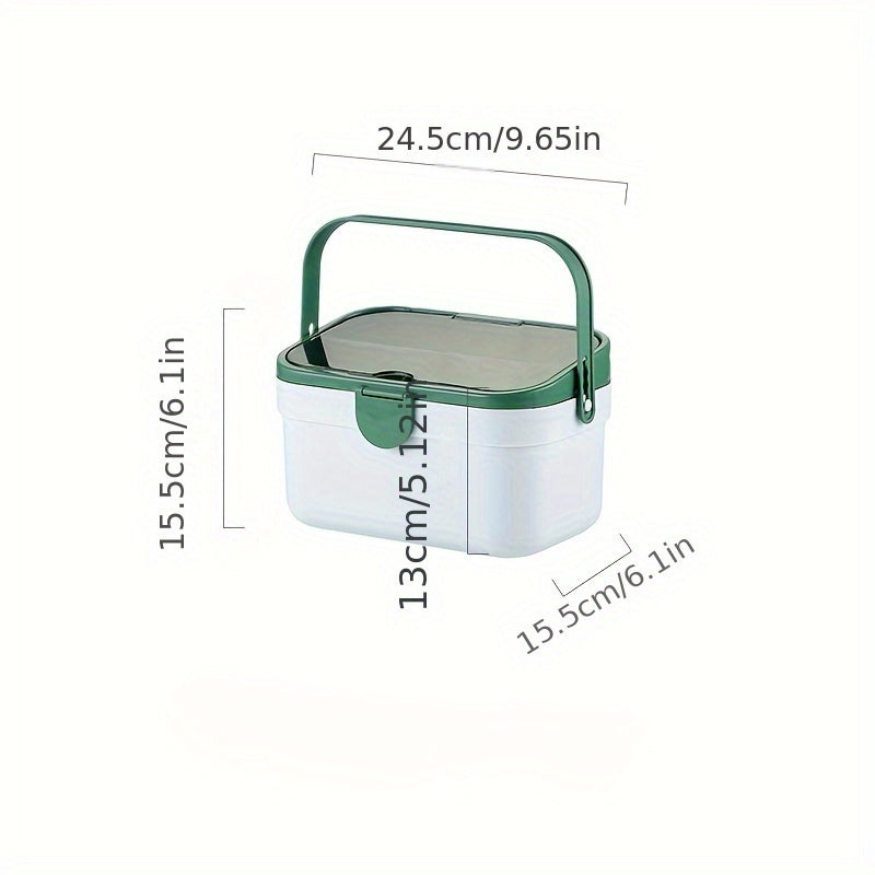 Large Capacity Medicine Box Plastic Storage Double Layer Portable