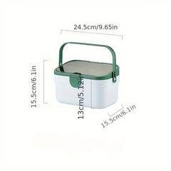 Large Capacity Medicine Box Plastic Storage Double Layer Portable