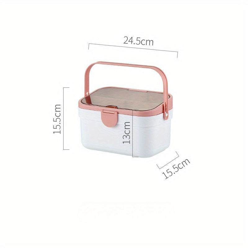 Large Capacity Medicine Box Plastic Storage Double Layer Portable