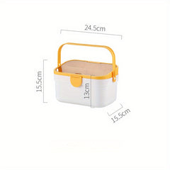 Large Capacity Medicine Box Plastic Storage Double Layer Portable