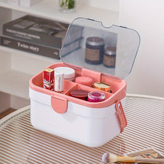 Large Capacity Medicine Box Plastic Storage Double Layer Portable