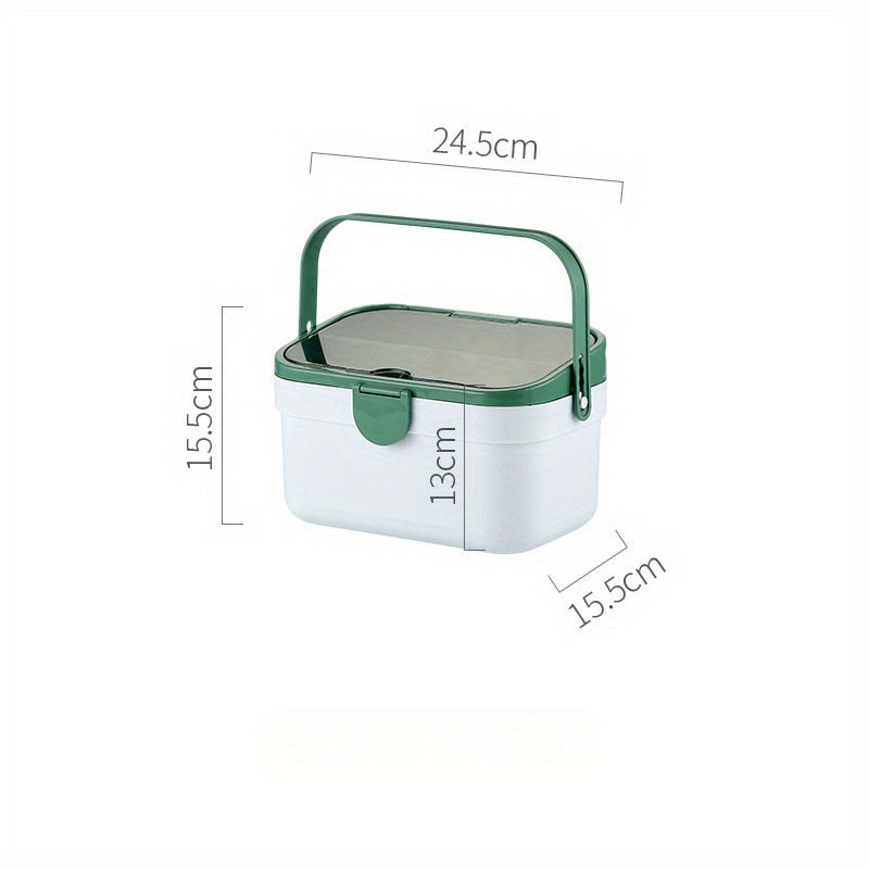 Large Capacity Medicine Box Plastic Storage Double Layer Portable