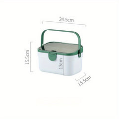 Large Capacity Medicine Box Plastic Storage Double Layer Portable