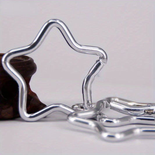 Star Shaped Aluminum Carabiner Key Chain for Outdoor Camping