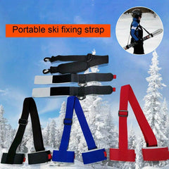 Skiing Pole Shoulder & Hand Carrier Skiing Handle Strap