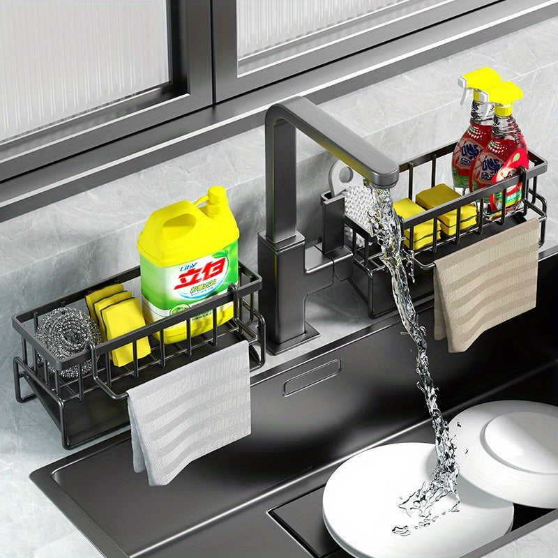Metal Open Storage Rack for Kitchen Bathroom Balcony