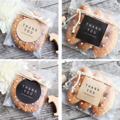 60pcs Thank You Sealing Stickers for Baking Packaging Bags