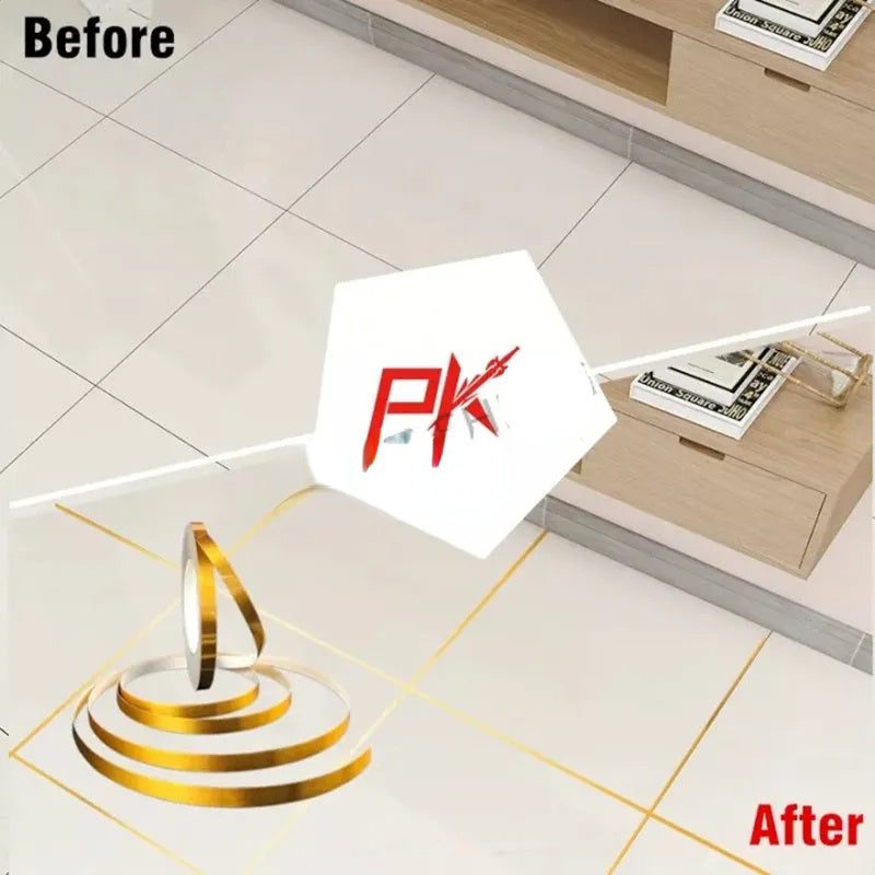 5pcs 3D Wallpaper Sticker Wall Sticker Home Decoration Golden Tile Sticker