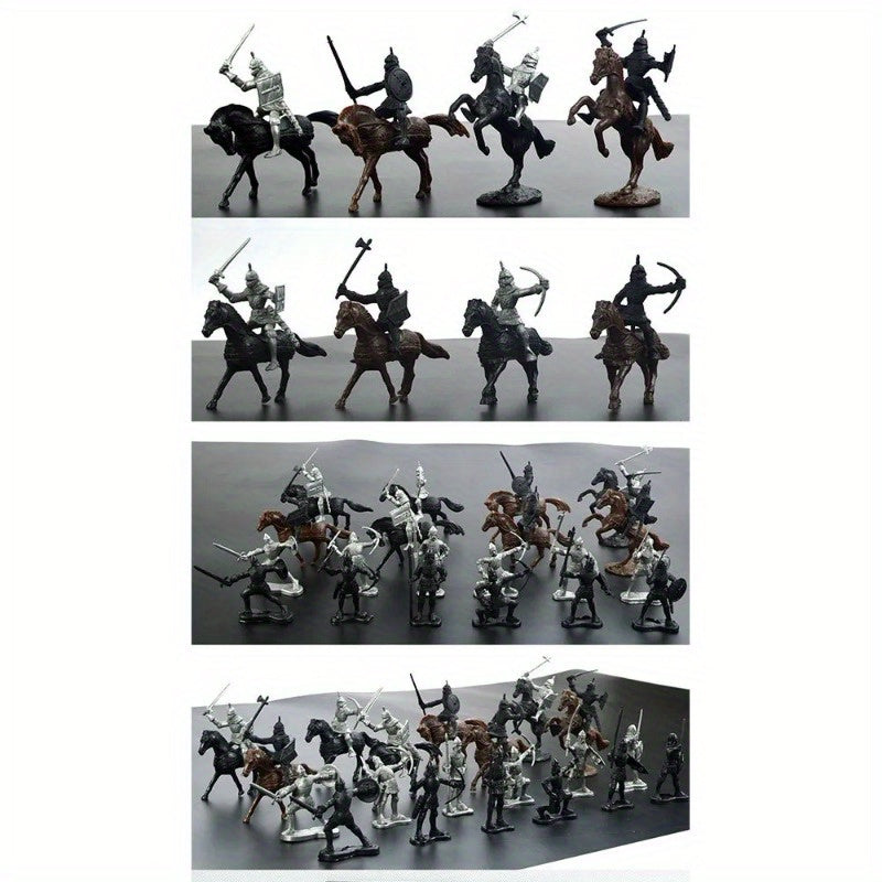 28pcs Military Soldier Model Sandtable Toy Scene Plastic Microlandscape Set