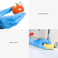 50pcs Disposable Nitrile Gloves For Kitchen Waterproof Household Clean