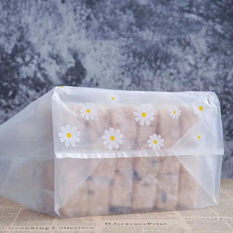 50pcs Die Cut Plastic Merchandise Shopping Bags With Handle Gift Bag