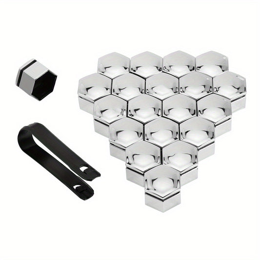 20pcs Car Wheel Nut Cap 17mm Bolt Rims Decoration Dust Proof