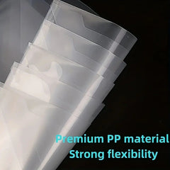 20 A4 Transparent File Bags Office Stationery Data Storage