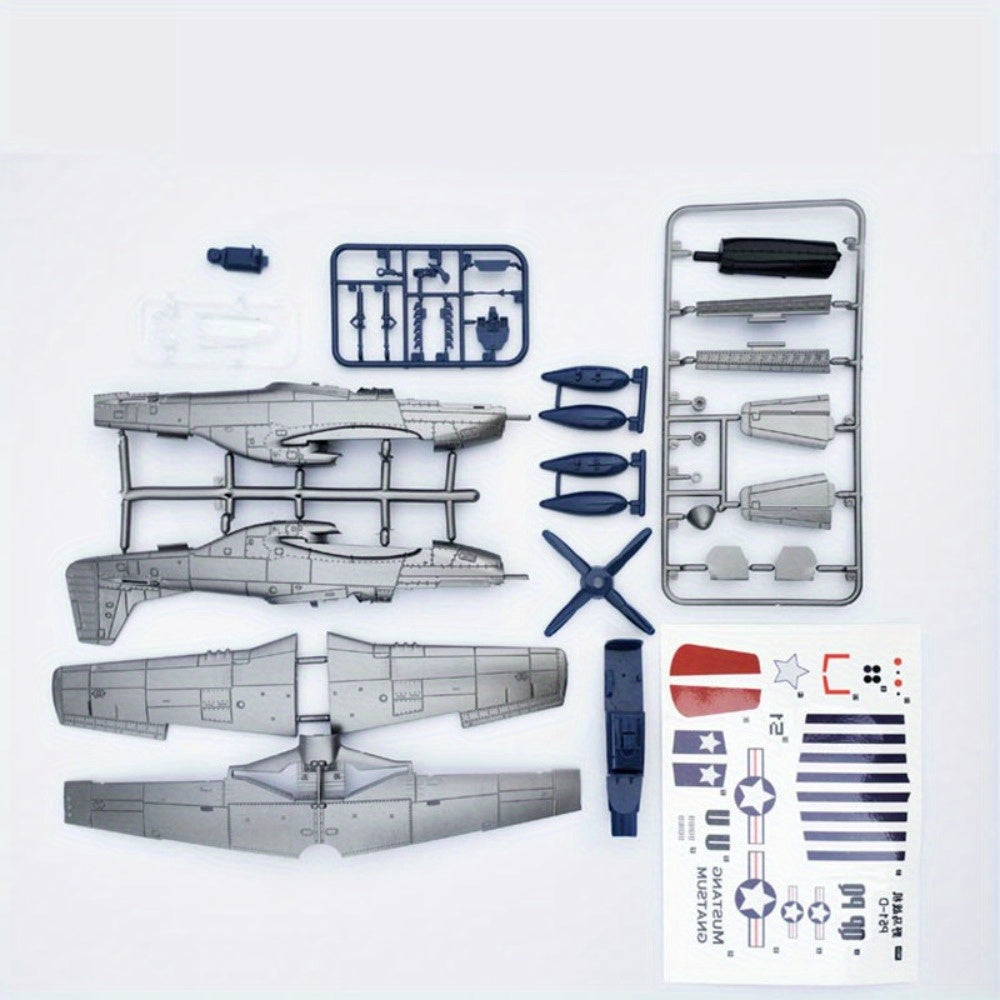 1/48 Model P51 Fighter Plane Quick Assembly Toy