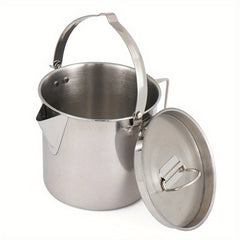 Outdoor Steel Kettle Folding Hanging Portable Pot For Camping