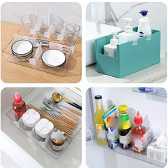 4pcs Fridge Dividing Clips Telescopic Partition Divider