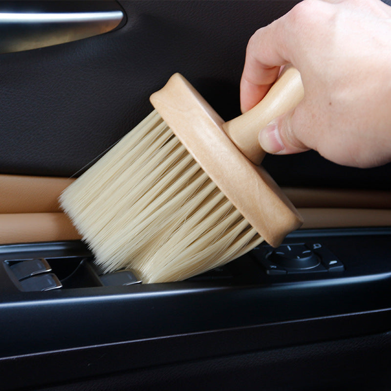 Soft Bristle Car Interior Cleaning Brush - Multi-Purpose Dust Removal Tool