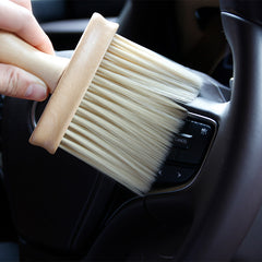 Soft Bristle Car Interior Cleaning Brush - Multi-Purpose Dust Removal Tool