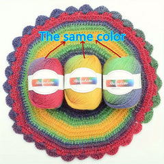 5pcs Wool Colored Yarn for Scarf Shawl Sweater Doll