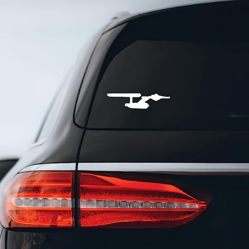 Enterprise Starship Space Car Sticker Laptop Bottle Decal