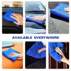 10pcs Microfiber Car Cleaning Towel for Automobile Motorcycle Washing