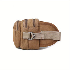 Canvas Waist Bag Mobile Phone Fanny Pack for Outdoor Sports