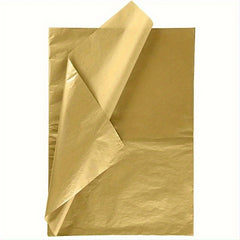 Golden Gift Wrapping Paper for DIY Crafts - 50 Sheets