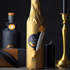 Golden Gift Wrapping Paper for DIY Crafts - 50 Sheets