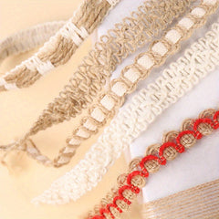 5m Khaki Hemp Rope DIY Webbing Minimalist Fiber Decorative Webbing