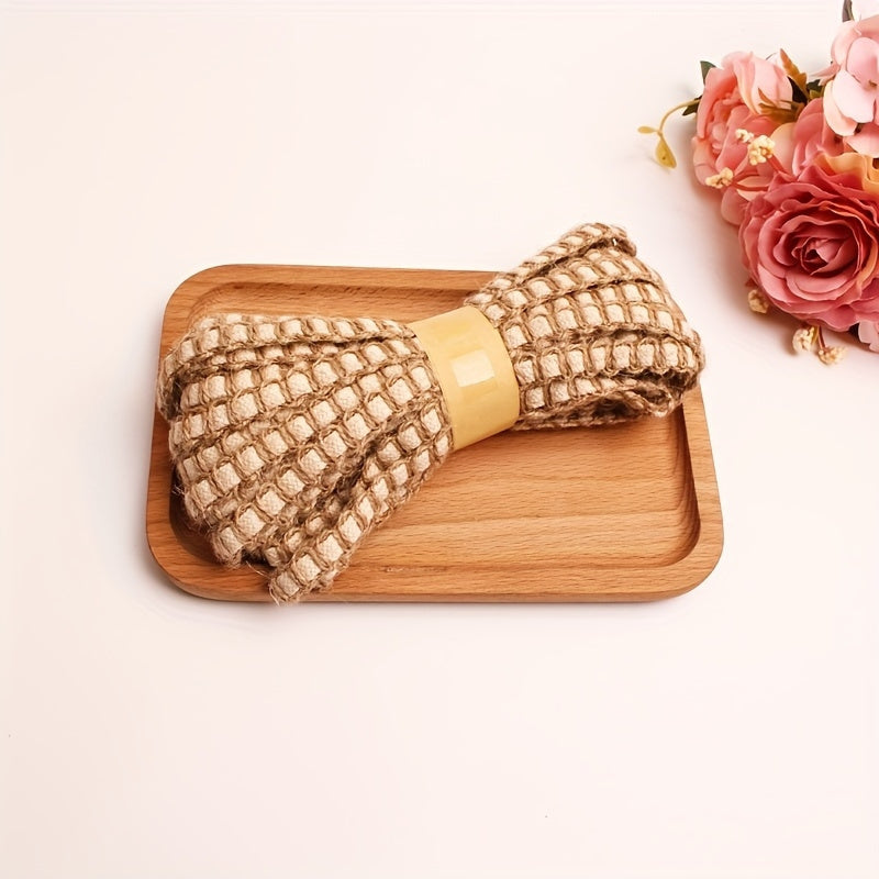5m Khaki Hemp Rope DIY Webbing Minimalist Fiber Decorative Webbing