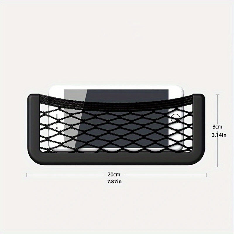 Car Storage Bag Net Pocket Phone Holder Car Accessories