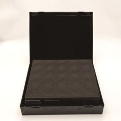 100pcs Small Square Box Coin Coin Adjustable Inner Ring Square Box 30mm
