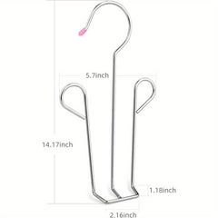 3pcs Hanging Metal Shoe Storage Hanger Anti-deformation Organizer