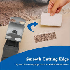 Serrated Square Rectangle Groove Tool for Woodworking