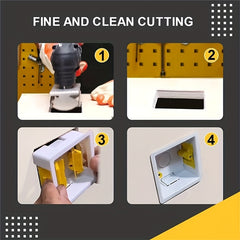 Serrated Square Rectangle Groove Tool for Woodworking