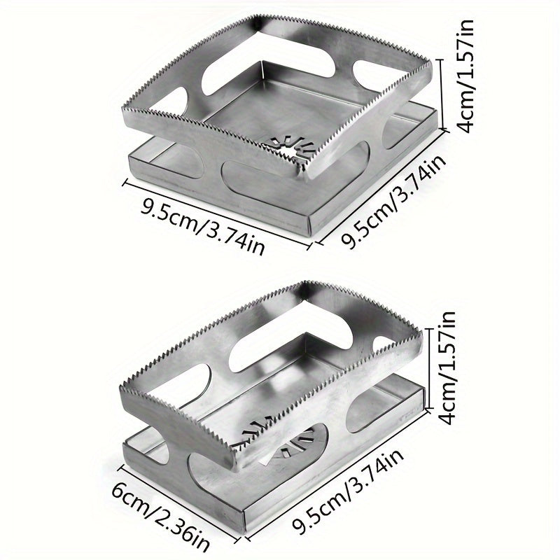 Serrated Square Rectangle Groove Tool for Woodworking