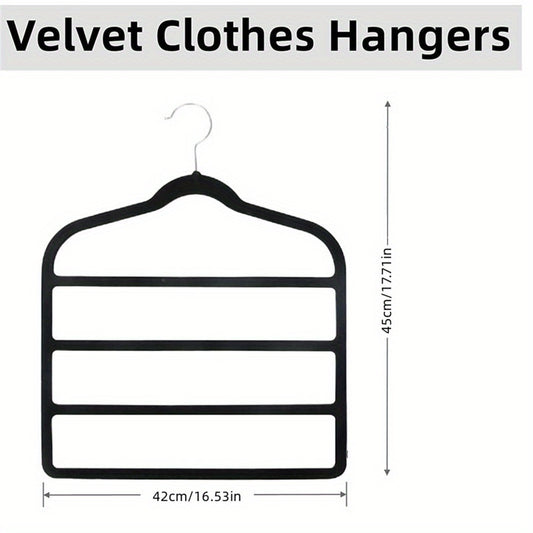 Velvet Pants Hanger Closet Organizer Space Saving Storage