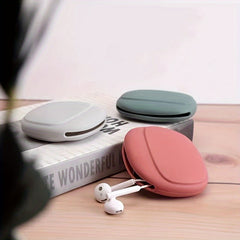 Silicone Earphone Cable Organizer Data Cable Storage Case Mini Key Box