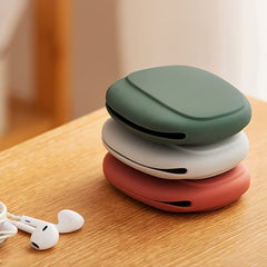 Silicone Earphone Cable Organizer Data Cable Storage Case Mini Key Box