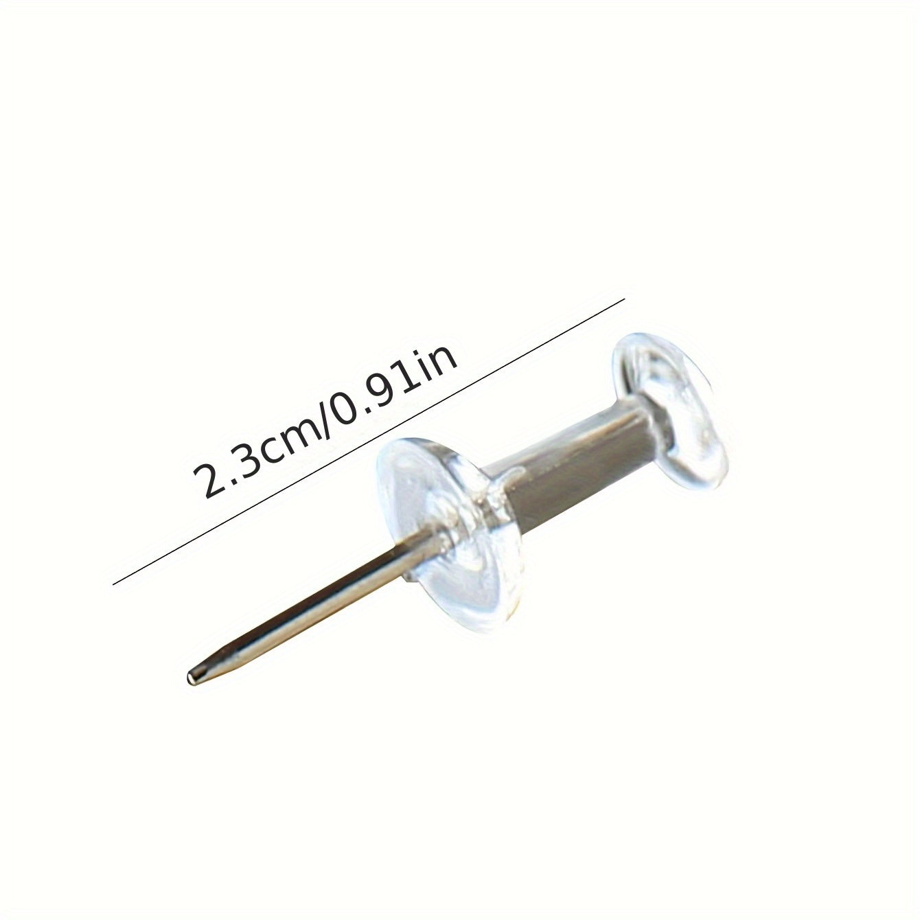 200 Transparent I-shaped Nails for Cork Cards
