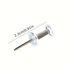 200 Transparent I-shaped Nails for Cork Cards