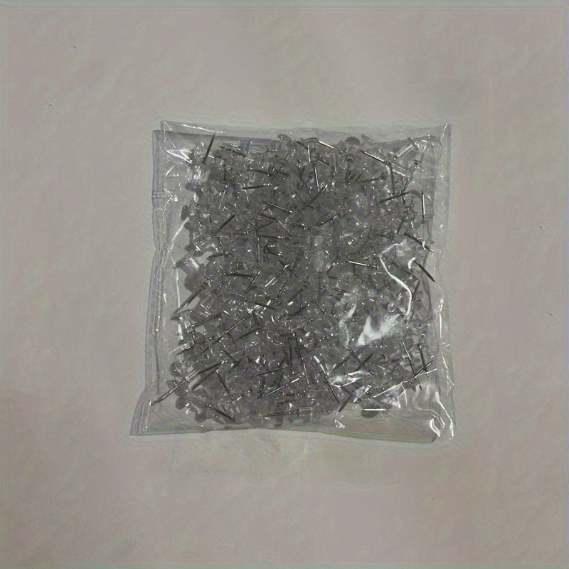 200 Transparent I-shaped Nails for Cork Cards