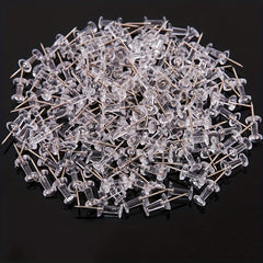 200 Transparent I-shaped Nails for Cork Cards