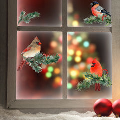 Three Birds Window Sticker Wall Decoration Self-adhesive