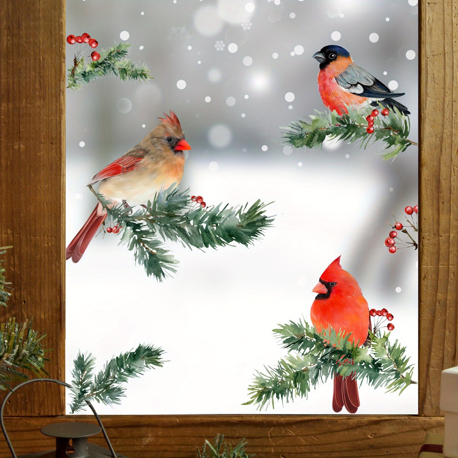 Three Birds Window Sticker Wall Decoration Self-adhesive
